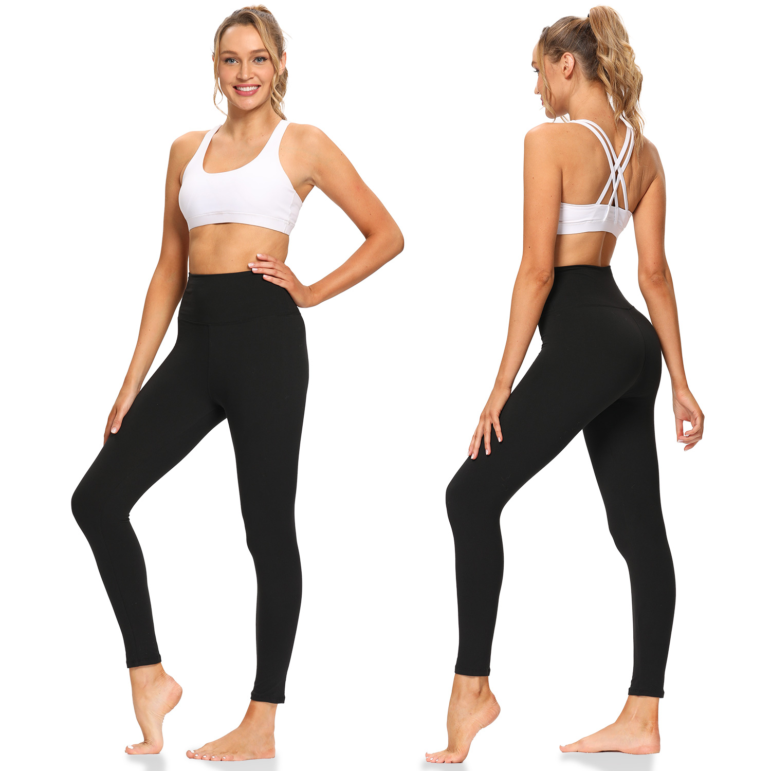 2025 Winter Hot Sale High Waist Poly Span Breathable Quick Dry Casual Brushed Full Length Lady Leggings OEM Custom Logo Factory
