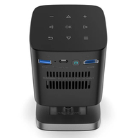 Mini projecteur C1000 Android 9.0 WiFi BT avec batterie intégrée, haut-parleur, home cinéma de poche