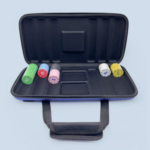 カスタムハードシェル空のEVAフォームポーカーチップケースポータブル成形Evaキャリングケース特殊目的バッグケース - Product Image 5