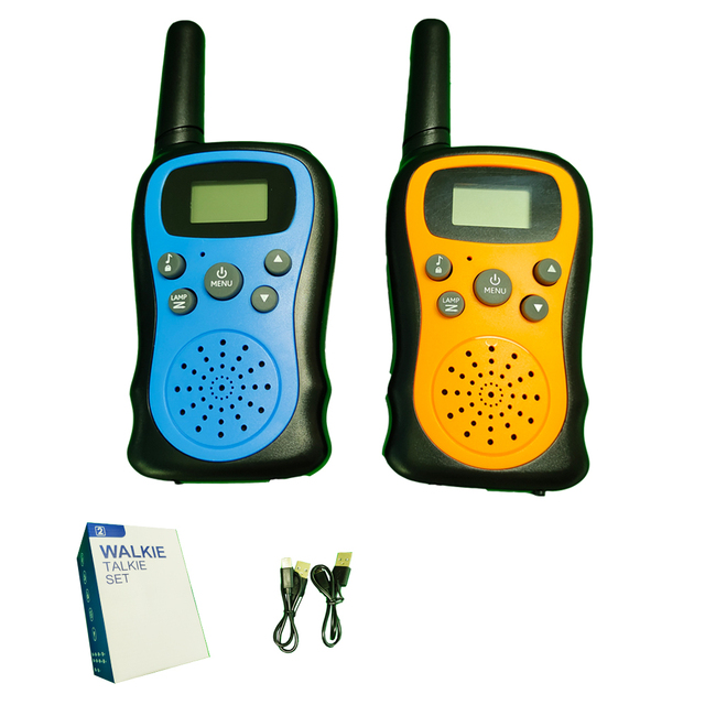 Lighttree WT-CWBR02 2pcs/pack Walkie Talkies Rechargeable for Kids and Adults with 1000 MAh Li-ion Battery 22 Channels