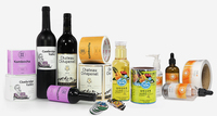 Impression d'étiquettes adhésives personnalisées imperméables avec logo, étiquettes pour bouteilles de boissons, étiquettes d'emballage