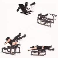 Banc Hellcat multifonctionnel modulaire, chaise SM à assembler, banc réglable pour les positions accroupies et couchées, mobilier de bondage, jouet sexuel