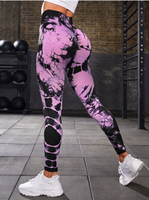 Nouveau pantalon de yoga et de fitness taille haute, sans couture, respirant, élastique, longueur cheville, effet push-up, coupe ajustée, color block