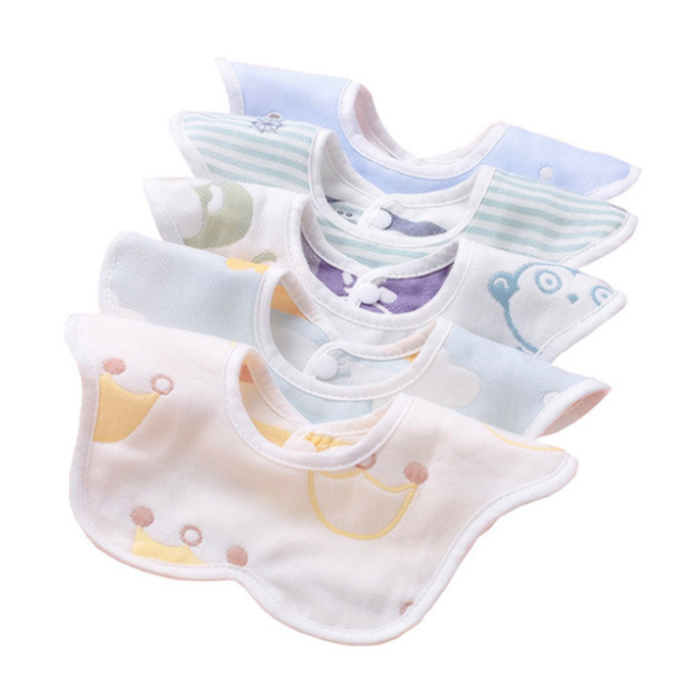 100% Organci Cotton Baby Absorbent Drool Gauze Bibs