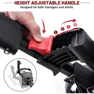 Vente chaude Portable Noir Trois Roues En Alliage D'aluminium Chariot De Golf Pliable 3 Roues Golf Poussoir pour Sports De Golf En Plein Air - Product Image 6