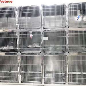 12 kapılı kafes veteriner pet hastane kliniği paslanmaz çelik 304 köpek kafesleri (model A) - Product Image 1