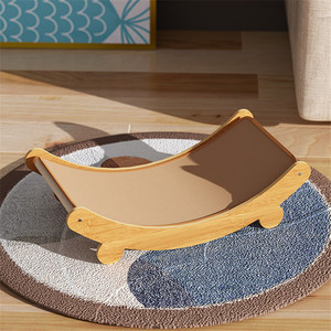 ADZIA Modern Büyük Lüks Ahşap Kedi Tırmalama Direği ve Kedi Yatağı 2'si 1 Arada Her Mevsim Tırmalama Direği İç ve <span class=keywords><strong>D</strong></span>ış Mekan Karton - Product Image 6
