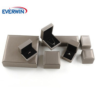 Boîtes cadeaux de luxe personnalisées EVERWIN en cuir PU pour colliers, boucles d'oreilles, bagues, pendentifs - pour mariages et autres occasions