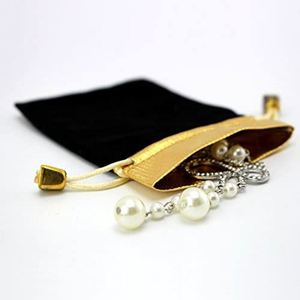 China Manufacturer Cheap Price Customized Black Soft Velvet Pouches With <b>Drawstrings</b> for Jewelry Wedding Candy Bags - Product Image 3