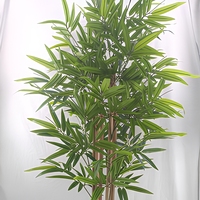 Bonsaï artificiel en bambou avec pot - Mini plante d'intérieur écologique en PE résistante aux UV - Décoration pour mariage et Pâques
