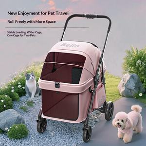 <span class=keywords><strong>Poussette</strong></span> pour animaux de compagnie Bello pour chats et chiens - Pliable, portable, petit chariot pour usage extérieur - Product Image 1