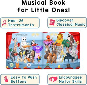 Descubre la Orquesta: 28 Sonidos de Instrumentos y Piezas Clásicas en Libros Musicales para Niños Pequeños - Product Image 4