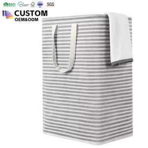Commercial Collapsible <strong>Laundry</strong> Hamper Large Capacity Freestanding Waterproof Fabric <strong>Basket</strong> for Property and Apartment Supply - Product Image 1