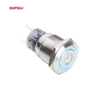 ONPOW 19mm boutons-poussoirs et les commutateurs (LAS1-AGQ-ET/S) CE, RoHS