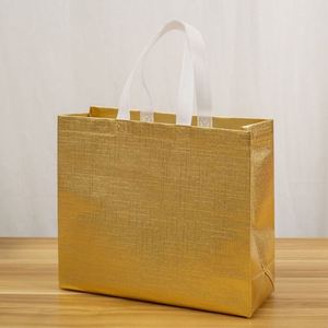 Custom <b>Printed</b> Logo Reusable Foldable PP Coated Laser Non-Woven Fabric Bags - Product Image 4