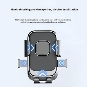 Support de téléphone pour moto, antichoc, verrouillage automatique, fixation sur guidon, support étanche, support de téléphone pour vélo - Product Image 3