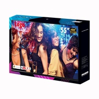 Téléviseur LED QLED 32 43 50 55 65 75 85 pouces, téléviseur intelligent 55 pouces 4K DVBT2, option satellite, téléviseurs intelligents avec Android Wifi