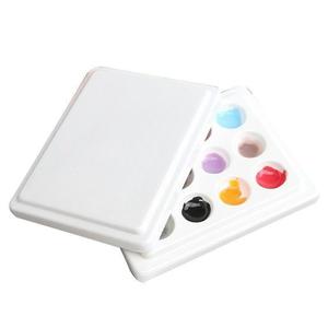 <span class=keywords><strong>Palette</strong></span> de <span class=keywords><strong>peinture</strong></span> en <span class=keywords><strong>porcelaine</strong></span> de forme carrée de 12 puits avec la <span class=keywords><strong>palette</strong></span> de <span class=keywords><strong>peinture</strong></span> en céramique blanche lavable de couverture pour le mélange de <span class=keywords><strong>peinture</strong></span> utilisant - Product Image 1