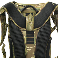 Sac à dos tactique personnalisé 50L, sac à dos tactique modulaire MOLLE, grande capacité avec housse de pluie pour la randonnée en plein air et l'entraînement
