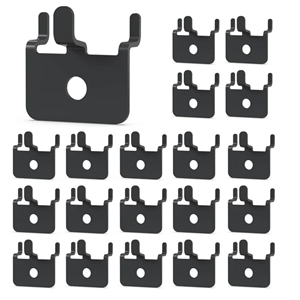 Pegboard Clips 50PC Black Set Vietnam Origin <b>Hooks</b> & <b>Rails</b> Pegboard Mounted Iron Industrial Style 30*30*20mm - Product Image 6