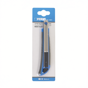 Cuchillo Multiusos Fervi con Hoja de Acero Inoxidable, Diseño Deslizante, Grado DIY, Hoja de Repuesto Incluida - Product Image 2