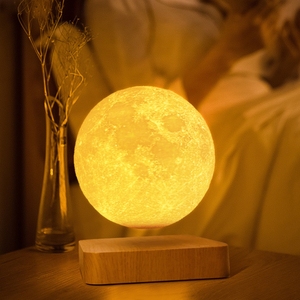 Floating Magnetic Levitation Spinning LED Modern <strong>Table</strong> Lamp with Warm White Light for Living Room Use - Product Image 6