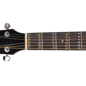 Adesivi per tastiera per chitarra per principianti scalano le note decalcomanie per l'apprendimento di strumenti a corda realizzati in plastica resistente d'acero - Product Image 5