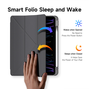 Étui adapté pour iPad Pro 11 avec emplacement pour stylet, coque de protection pour tablette avec support rabattable, étui magnétique anti-chute pour tablette - Product Image 5