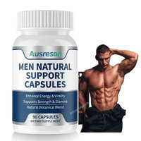 Capsules de soutien pour hommes OEM Plus : Énergie, endurance, bien-être hormonal – Complément à base de plantes naturel pour adultes