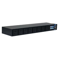 PDU Inteligente Personalizada 220V 10A Nuevo Estándar Chino 8 Tomas de Corriente Monitoreo Remoto Control LCD SNMP Sistema de Control de Automatización Industrial
