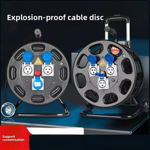 Endüstriyel havacılık soket 16A/32A elektrikli tel makara toz geçirmez yağmur geçirmez ab standart plastik kablo makarası güç şeridi uzatma - Product Image 5