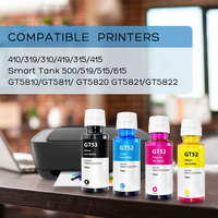 Isi Ulang Tinta Kompatibel GT52 GT51 GT53 Grosir untuk HP DeskJet GT5810/5820/5822/GT5821/GT5811