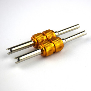 Llave para válvulas de aire acondicionado automotriz de aleación de aluminio, destornillador de doble punta de 1/4 pulgadas, herramienta de reparación automotriz - Product Image 5