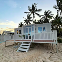 Maisons conteneurs portables en acier avec 2 salles de bain en promotion pour Chypre, le Japon, la Floride, la Thaïlande, le Zimbabwe, le Costa Rica, le Sri Lanka, l'Afrique du Sud