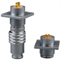 Connecteur de panneau à souder auto-bloquant push-pull RealRun série K, fiche femelle à 4 trous, bride carrée, IP68, aviation multi-contacts 3K 4K 5K