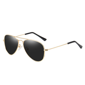 Unisex Metal Polarized <b>Sunglasses</b> for Outdoor Sports UV Protection Brown <b>Blue</b> Frames with Customizable Logo for Kids Boys Girls - Product Image 4