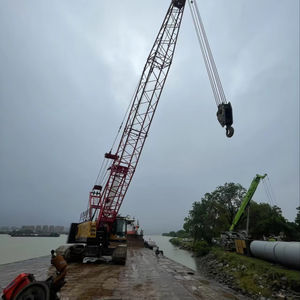 Sany รถเครนตีนตะขาบ85ตันเครื่องจักรมือสองคุณภาพสูงที่มีส่วนประกอบหลักตลับลูกปืนเครื่องยนต์ปั๊มเกียร์ - Product Image 1