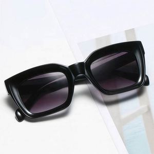 Nuevas Gafas de Sol Cuadradas Extra Grandes para Mujer, Diseño Vintage 2021 con Logotipo Personalizado, Degradado de Leopardo Negro, Protección UV400 - Product Image 4