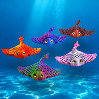 Juguete Antiestrés Manta Ray - Impreso en 3D, Multicolor, Flexible, Desliza a través del Estrés con Vibraciones Oceánicas, Juguetes de Escritorio para Aliviar el Estrés