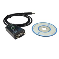 Cable Convertidor USB a Serial con LED, Chipset FTDI USB a RS232, en Stock