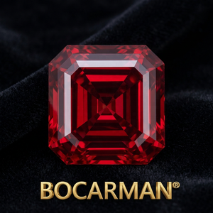 Pietre Sciolte di Moissanite VVS Taglio Asscher da 0,5-7 Carati, Bianche 6,5-11mm, con Effetto Colore/Fuoco, Produzione BOCARMAN - Product Image 5