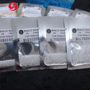 Bán buôn 0.8mm đến 2.25mm Kích thước nhỏ 5A Cubic zirconia đá tuyệt vời vòng Brilliant cut Trắng Zircon đá quý - Product Image 2