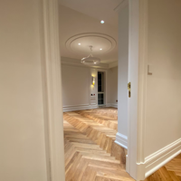 Plinthe en bois massif apprêtée blanche - Design moderne durable et écologique pour la décoration de villas et de maisons, installation facile