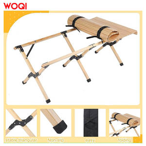 ชุดโต๊ะและเก้าอี้พับได้ Woqi ขนาด 100x80x60 ซม. เฟอร์นิเจอร์เหล็กสำหรับตั้งแคมป์ สระว่ายน้ำ ปิ้งย่าง - Product Image 5