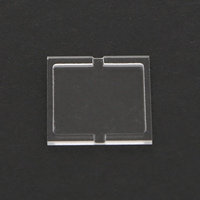 Emballage TGV, microparticules de verre, découpe laser DISCO, carré, rond, 0,1 mm, épaisseur égale
