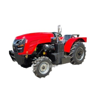Tracteur à roues multifonctionnel 4x4 rouge pour usage agricole - Product Image 2