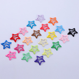 Pince à cheveux étoile à cinq branches 5 cm, pince BB colorée, accessoire quotidien pour femme - Product Image 4