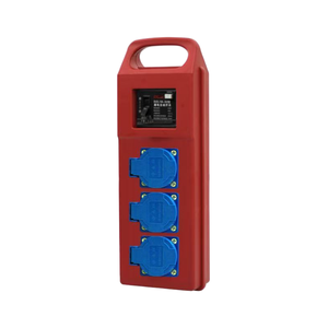 3 Hole Plastic Weatherproof <b>Socket</b> Box 3 Pin 10A with Leakage Protection for Garden , Portable <b>socket</b> box - Product Image 1