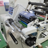 Rouleau d'autocollants en vinyle à double arbre de réception Machine de découpe rotative