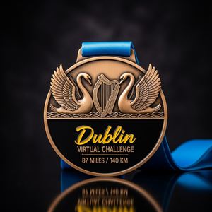 Médailles personnalisées en alliage de zinc à thème paysager, avec relief 3D et émail souple, pour événements de course sur sentier - Product Image 2